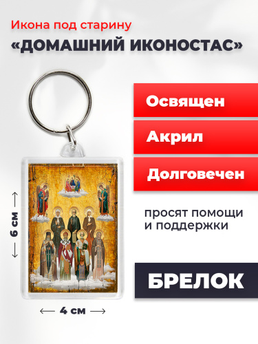 Освященная икона на брелке "Домашний иконостас" Освященная икона на брелке "Домашний иконостас"